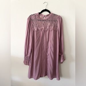 Francesca Pink Lace Dress